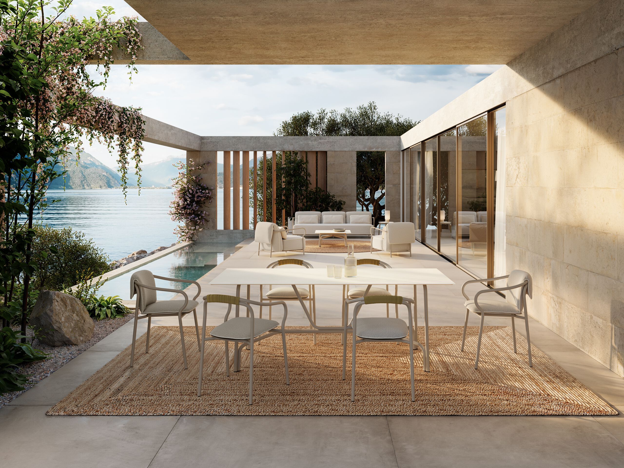 Алюминиевый прямоугольный садовый стол Unopiù Salò ARCH-00044861 - Вид №9