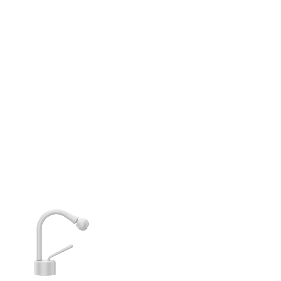 Смеситель для Биде 33607 279 Gessi Goccia МАТОВО-БЕЛЫЙ 33607279