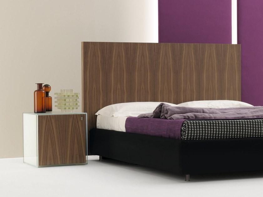 Frauflex Квадратная тумбочка из дерева и стекла с подсветкой sun-id-1355957 - Вид №2