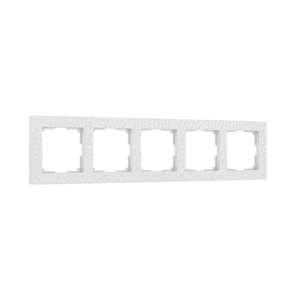 Рамка для розеток и выключателей Werkel Hammer W0052401 5 постов цвет белый STLM-2095778 - Вид №1