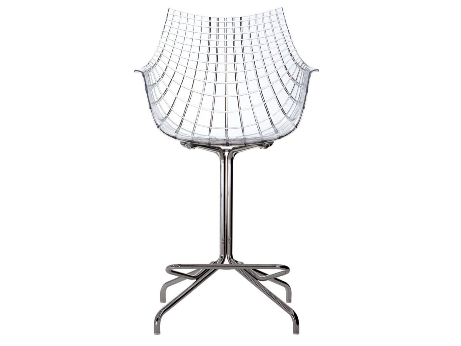 Поворотный стул из поликарбоната со спинкой Driade Meridiana ARCH-00142344