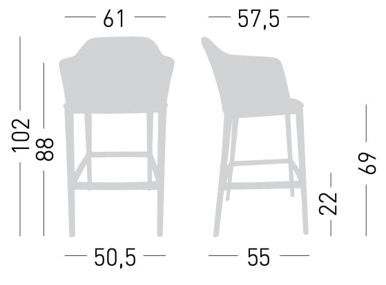 Мягкий стул с подлокотниками GABER Manaa ARCH-00017606 - Вид №4