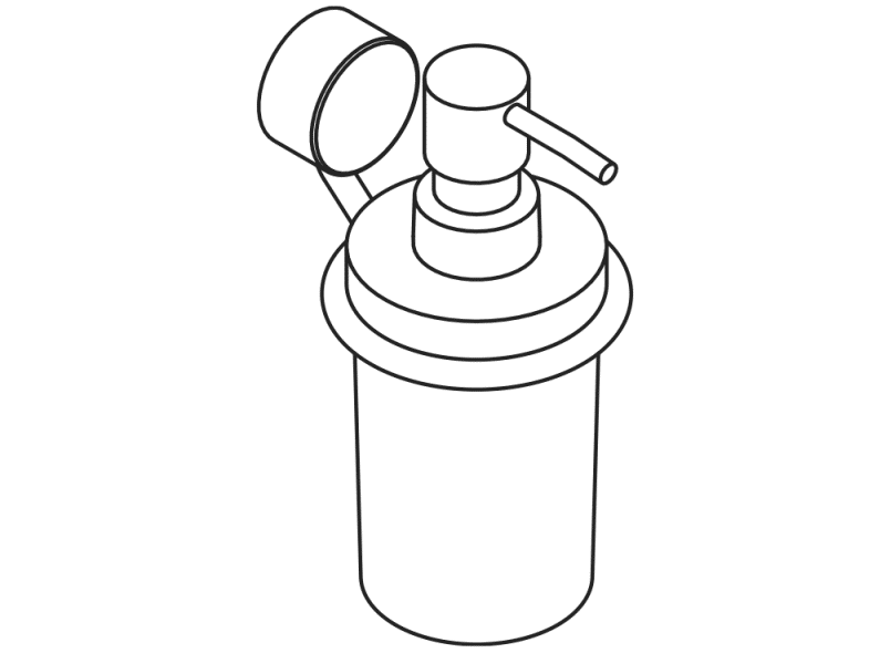 815.06.11045 Дозатор для мыла или дезинфицирующего средства с держателем HEWI Spenderprodukte  - Вид №6