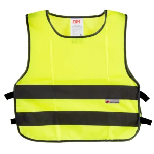 Жилет сигнальный детский 7-12 лет, полиэфир, цвет лимонный