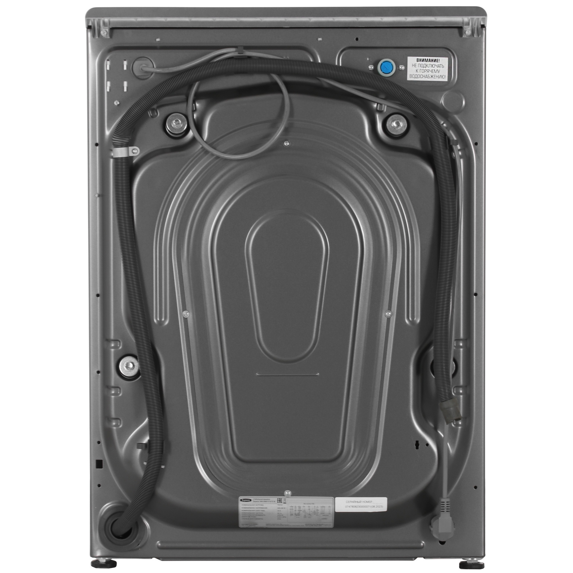 9005834 Стиральная машина Бирюса WM-SBM1014/15 M серебристый STDN-0106759 - Вид №9