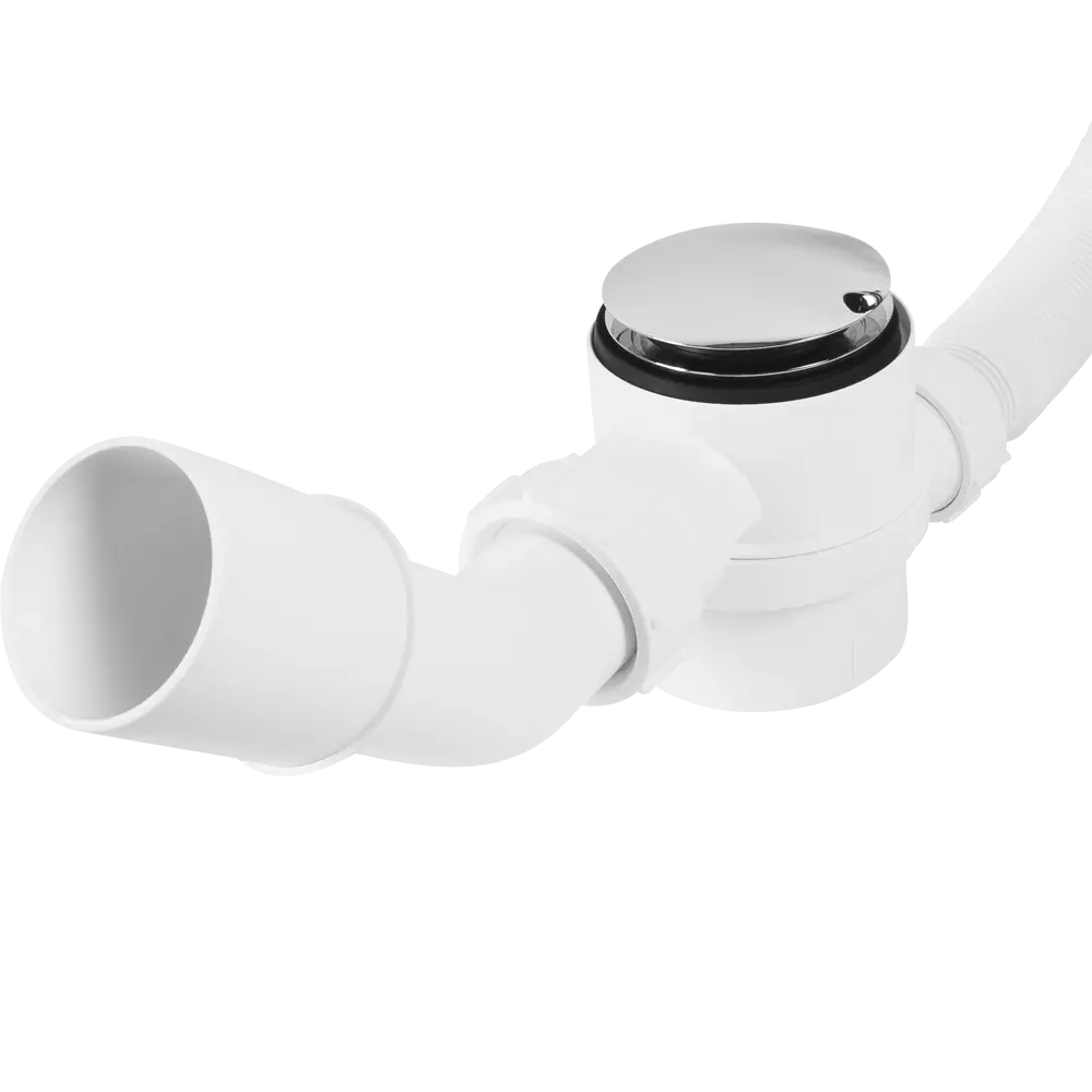 Сифон для ванны McAlpine с переливом 380-700 мм хром/белый 82422797 STLM-0027093 - Вид №1