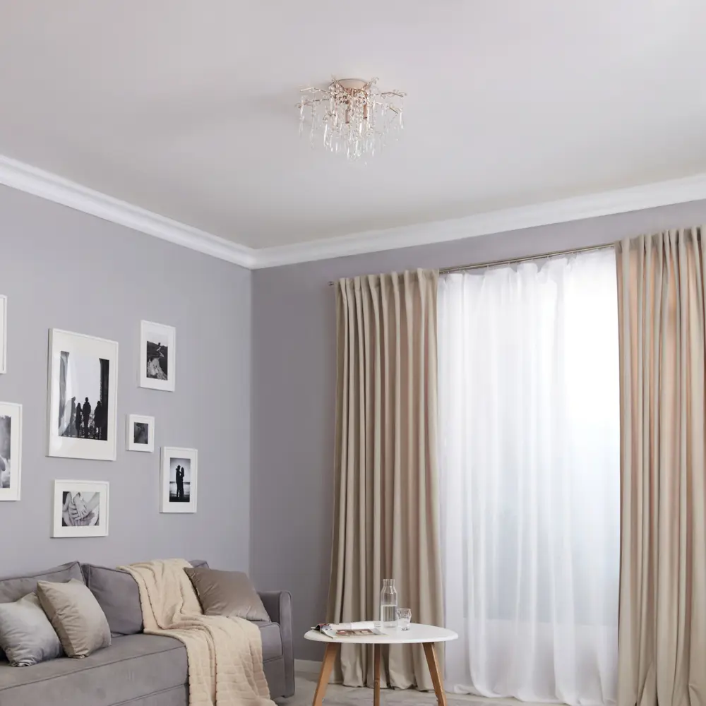 Люстра хрустальная подвесная Venere 81432/4C 4 лампы 13 м² цвет золотистый Natali Kovaltseva STLM-2107000 - Вид №11