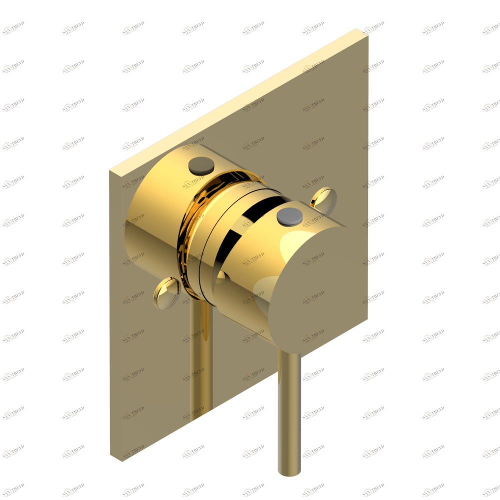 G5A-6540B Внешняя часть смесителя для душа однорычажного встраиваемого в стену 06540 Thg-paris Nano Золото G5A 6540B CAT.F