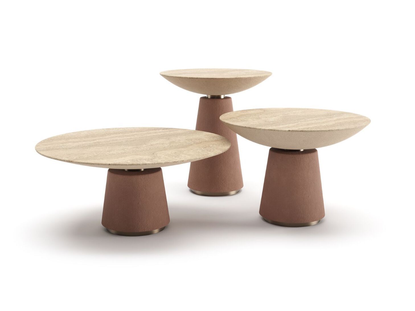 Высокий круглый журнальный столик Vismara Design ECLISSE ARCH-00064262