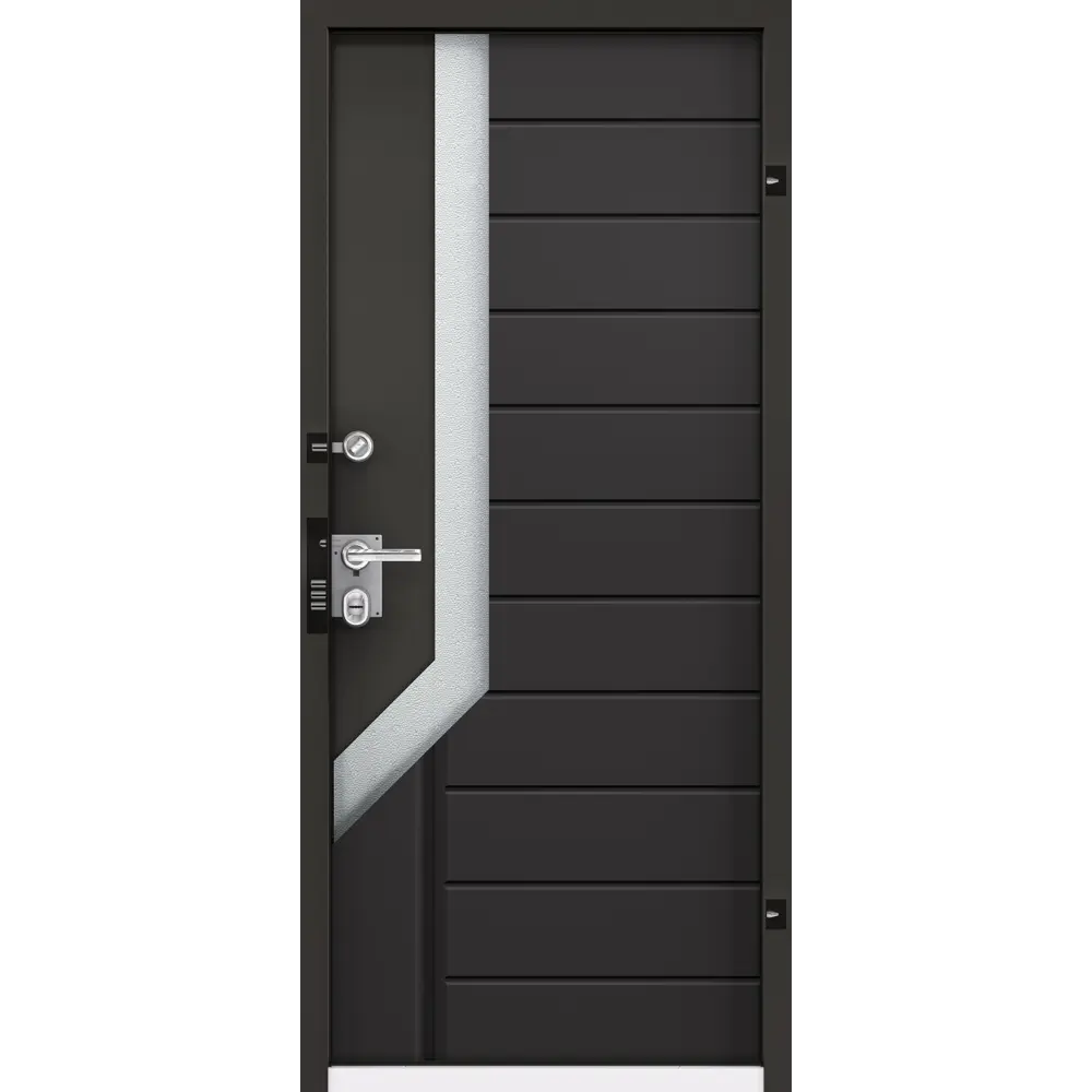 Дверь металлическая Термо РР Стекло, 950 мм, левая, цвет серый TOREX STLM-2129658 - Вид №13