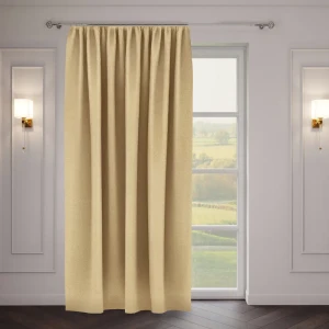 Штора на ленте «Стиль» 200x270 см однотон цвет золотой