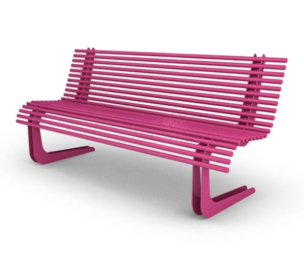 Стальная скамья со спинкой Viscio Urban Design MOBY ARCH-00108961 - Вид №12