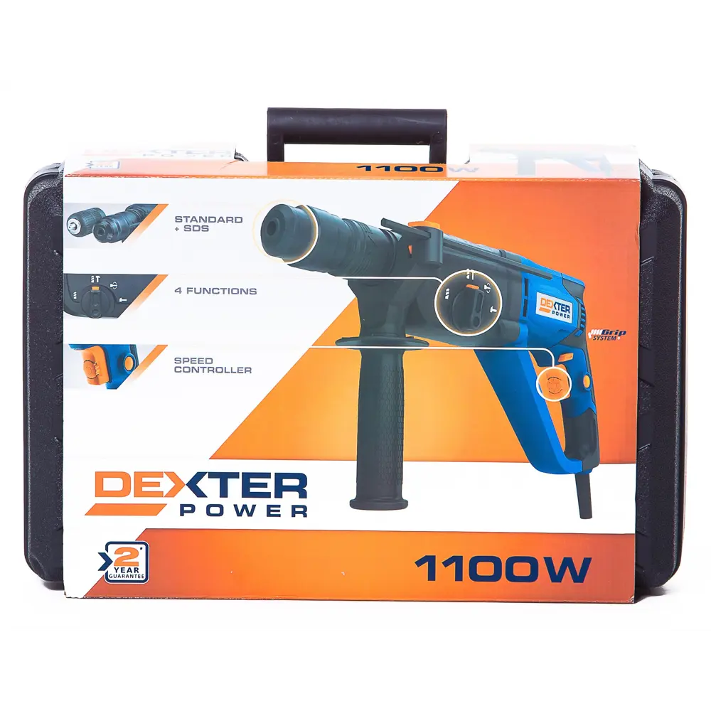 Перфоратор SDS-plus Dexter Power PDH26G1, 1100 Вт, 3.5 Дж 18056871 STLM-2169885  - Вид №6