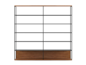 Деревянный отдельно стоящий книжный шкаф