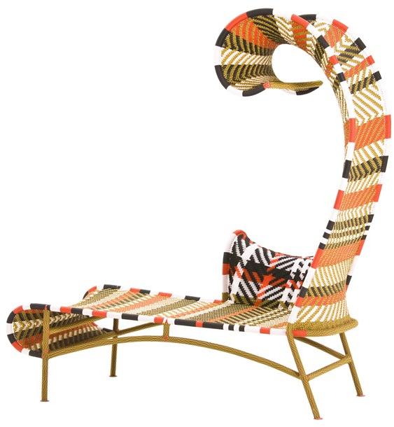 Moroso Садовая кушетка из цветных полиэтиленовых нитей M'afrique sun-id-1381407 - Вид №2