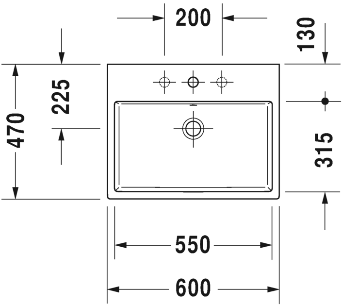 2352600070 Подвесная раковина настенная овальная Duravit Vero Air - Вид №1