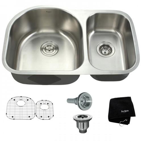 KBU21 Мойка кухонная прямоугольная Krausru  - Вид №12