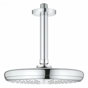 Верхний душ GROHE Tempesta 210 с потолочным душевым кронштейном 142 мм, хром (26413000)