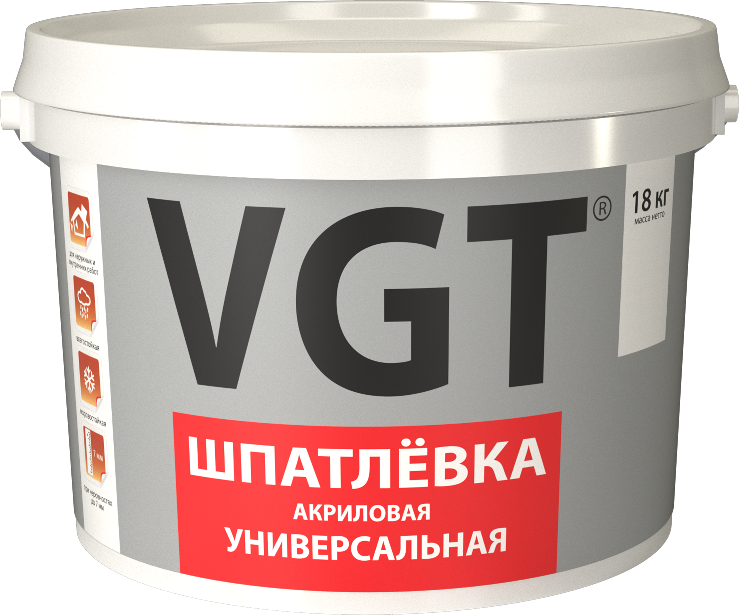 82184120 Шпатлевка универсальная Retail полимерная 18 кг STLM-0021512 VGT