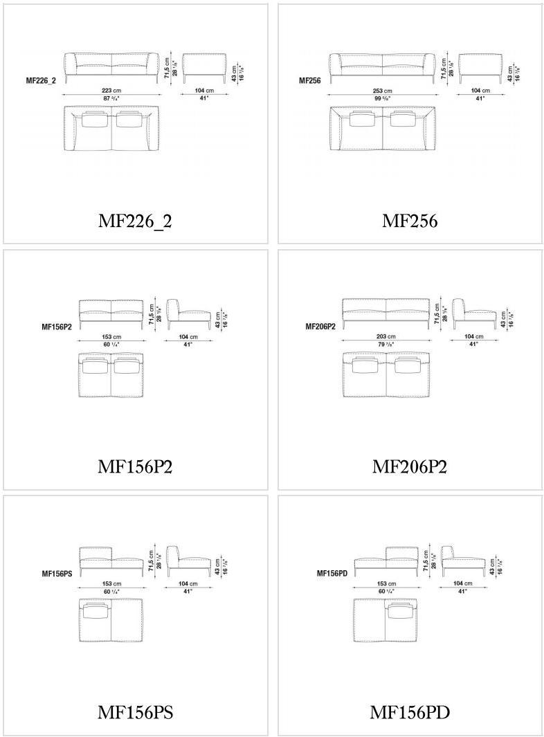 B&B Italia Модульный тканевый диван Michel sun-id-1397437 - Вид №7