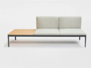 ENEA Модульная тканевая скамья со спинкой Kubika
