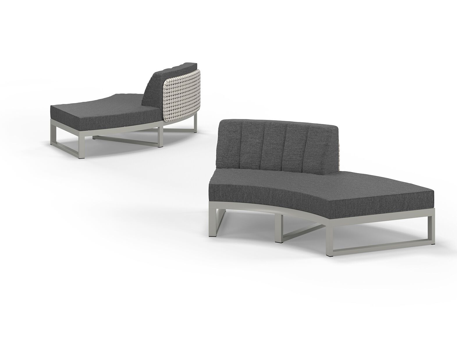 Модульный изогнутый садовый диван из ткани MAMAGREEN Munia ARCH-00071252 - Вид №4