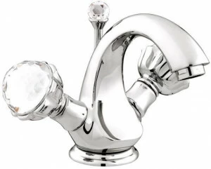 Bronces Mestre Смеситель для умывальника на одно отверстие с кристаллами swarovski® Atlantica