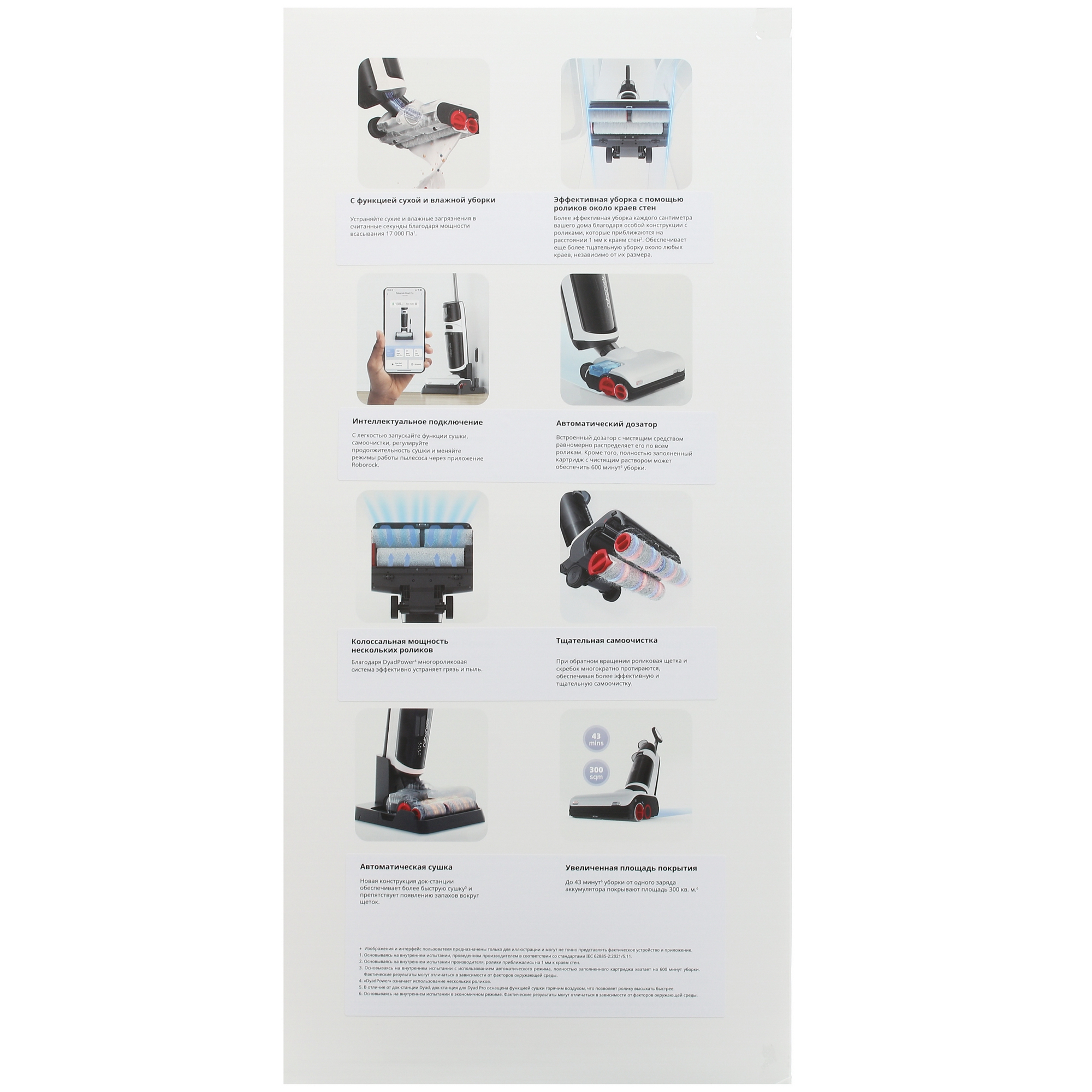 5400724 Моющий пылесос вертикальный   Roborock Dyad Pro  черный STDN-0058497 - Вид №13