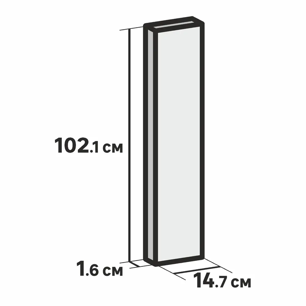 Фасад для кухонного шкафа Петергоф грей 14.7x102.1 см Delinia ID МДФ цвет графит STLM-2176052 - Вид №10