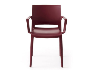 Штабелируемый стул из инженерного пластика с подлокотниками