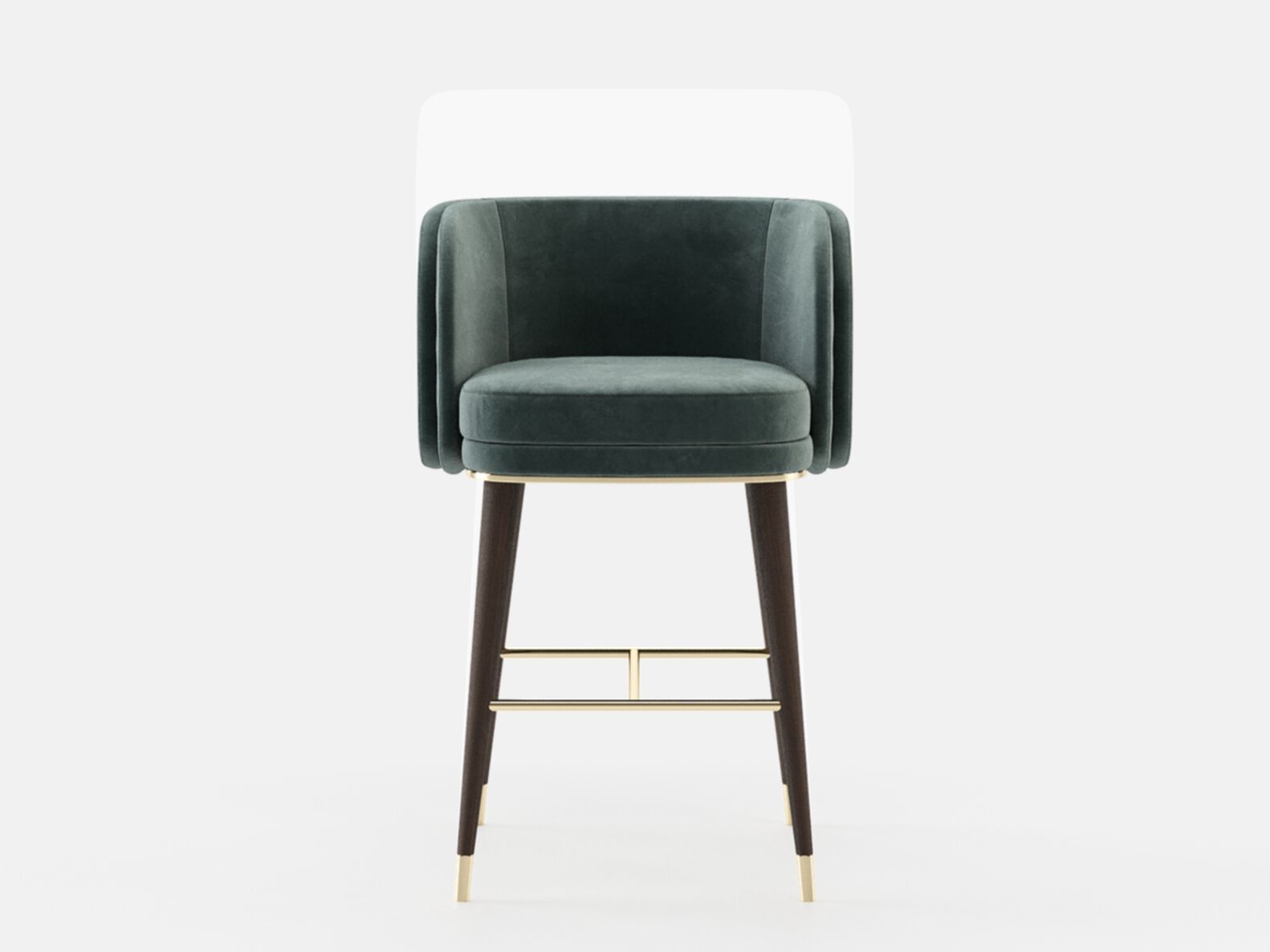 Высокий тканевый мягкий стул с подлокотниками Laskasas Essence ARCH-00035022 - Вид №8