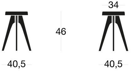 SIPA Низкий пуфик из дерева Tommy sun-id-1376227 - Вид №1