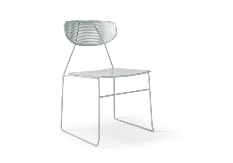 Deadgood Стул стальной штабелируемый с открытой спинкой Naked N1 - Вид №2