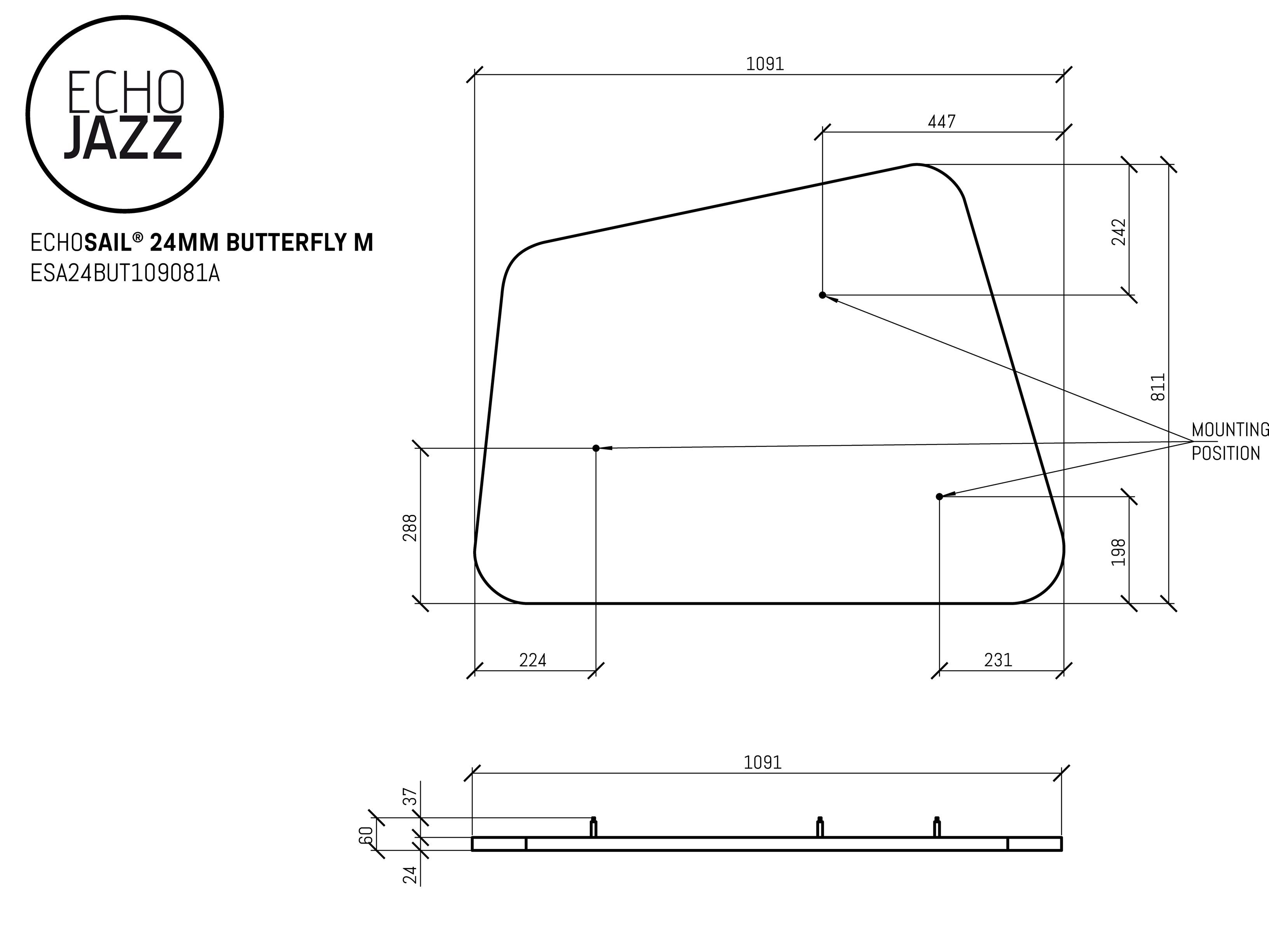 Акустическая подвесная панель из ПЭТ ECHOJAZZ ECHOSAIL® ARCH-00062331 - Вид №11