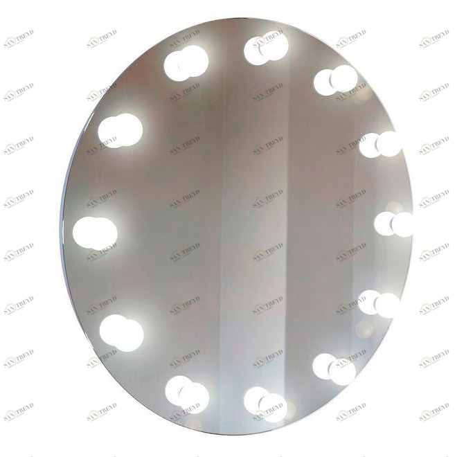 Зеркало гримерное круглое с подсветкой "Крайс" GRAUM ДИЗАЙНЕРСКИЕ 304058 Зеркальный 