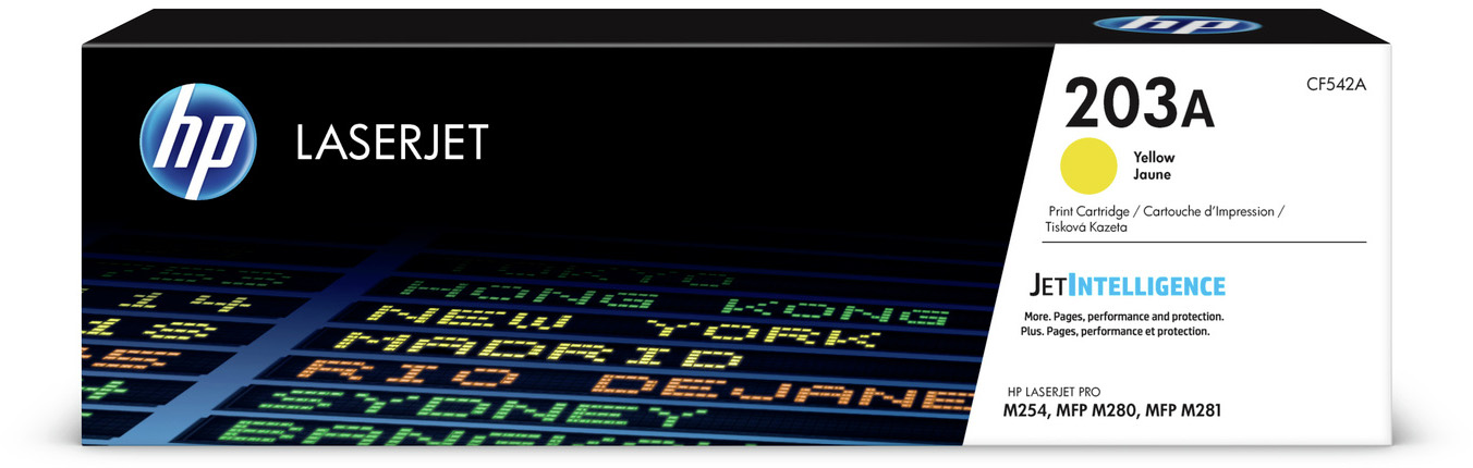 CF542A 203a original yellow laserjet toner cartridge HP Santreyd 