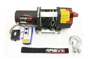 16449913 Лебедка SLX для ATV/UTВ, 4500lbs, синтетический трос 4R-W453B 4REVO