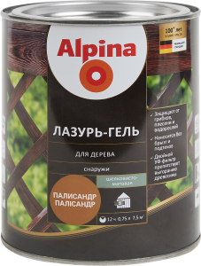 84586796 Лазурь-гель для дерева палисандр 0.75 л STLM-0052374 ALPINA