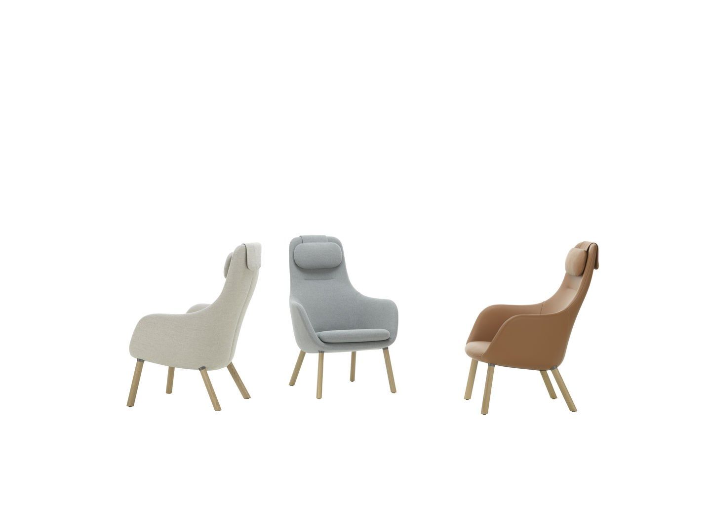Тканевое кресло с подголовником VITRA HAL Lounge ARCH-00081015 - Вид №49