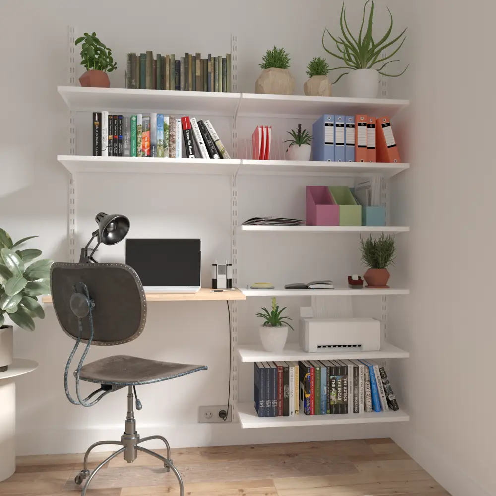 Кронштейн Spaceo 47 см для двурядной направляющей нагрузка до 55 кг цвет серый STLM-2078147 - Вид №11