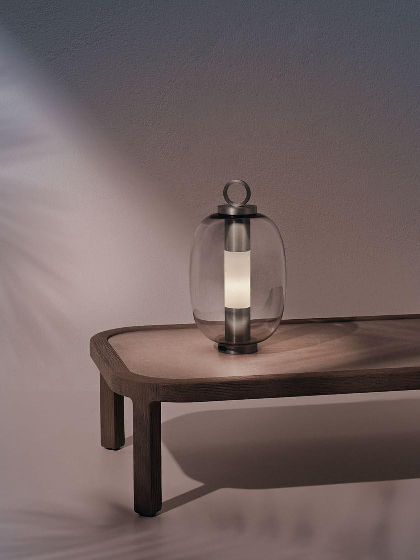 Ethimo Переносная светодиодная лампа из металла и дутого стекла Lucerna sun-id-1465222 - Вид №6