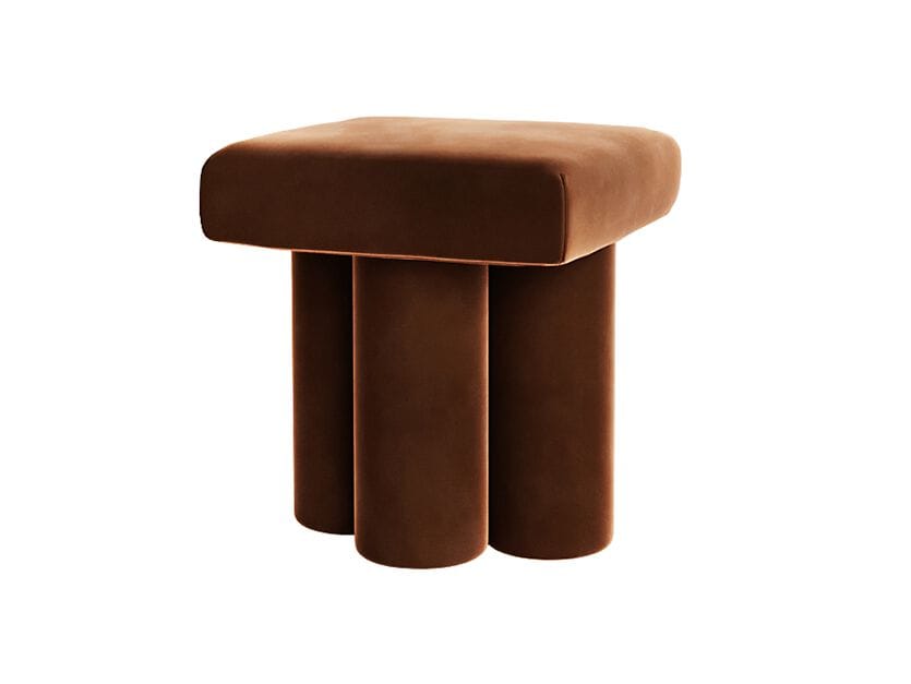 Квадратный пуф из ткани ANA ROQUE INTERIORS ARCH-00113549