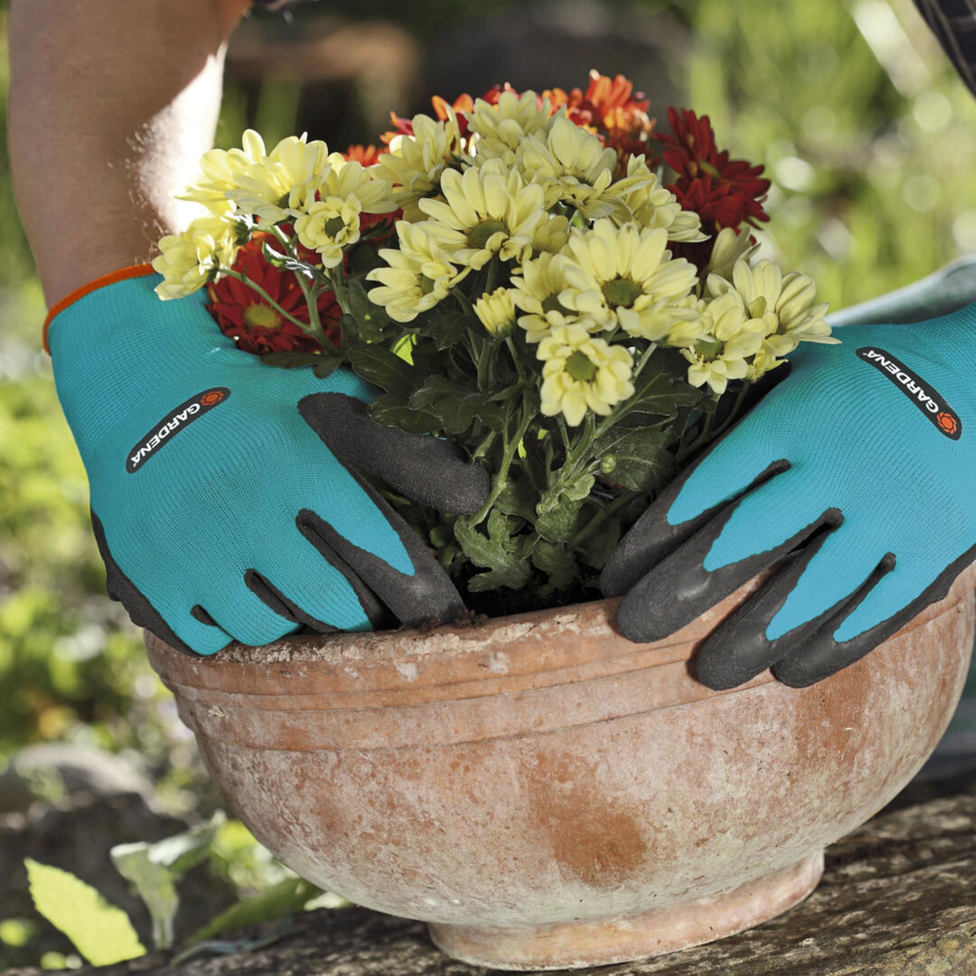 88737492 Перчатки нейлоновые с латексом Gardena размер 7 Santreyd  - Вид №5