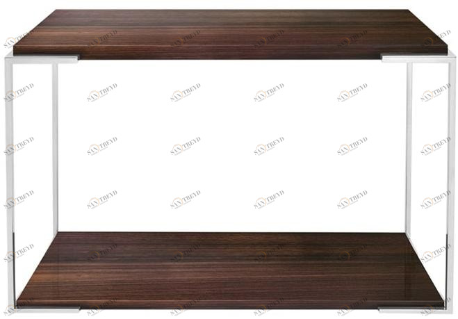 FRATO Прямоугольная консоль из нержавеющей стали и дерева  Ffu090004aad 