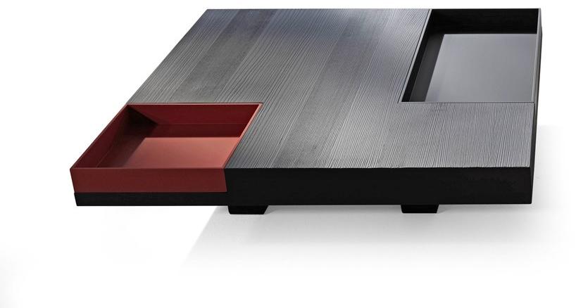 ALBEDO Низкий квадратный деревянный журнальный столик  Ny090lb  - Вид №1