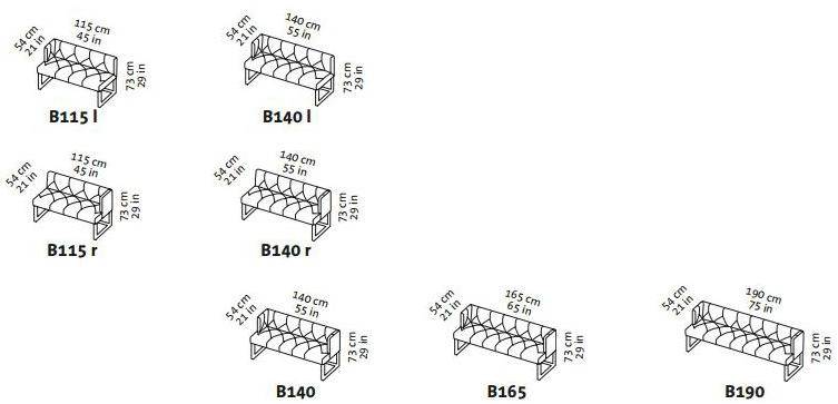 brühl Стеганая кожаная скамейка со спинкой Belami sun-id-1455482 - Вид №3