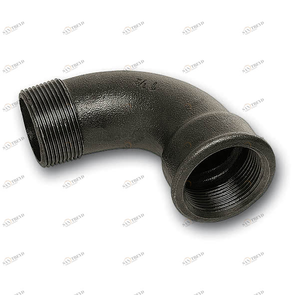 91A12S# SANHA 1A# отвод 90° ВР-НР, чугун 1/2 мм 
