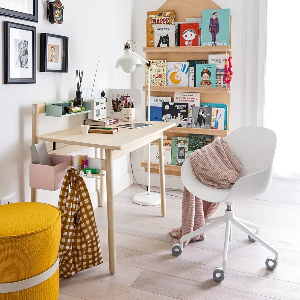 Регулируемое по высоте вращающееся кресло из полипропилена с колесами Connubia Академия ARCH-00105907 - Вид №2