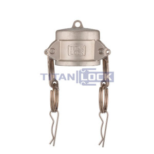 Камлок нержавеющий тип DC, заглушка для ниппеля 1", AISI316, TL100DCSS316 TITAN LOCK