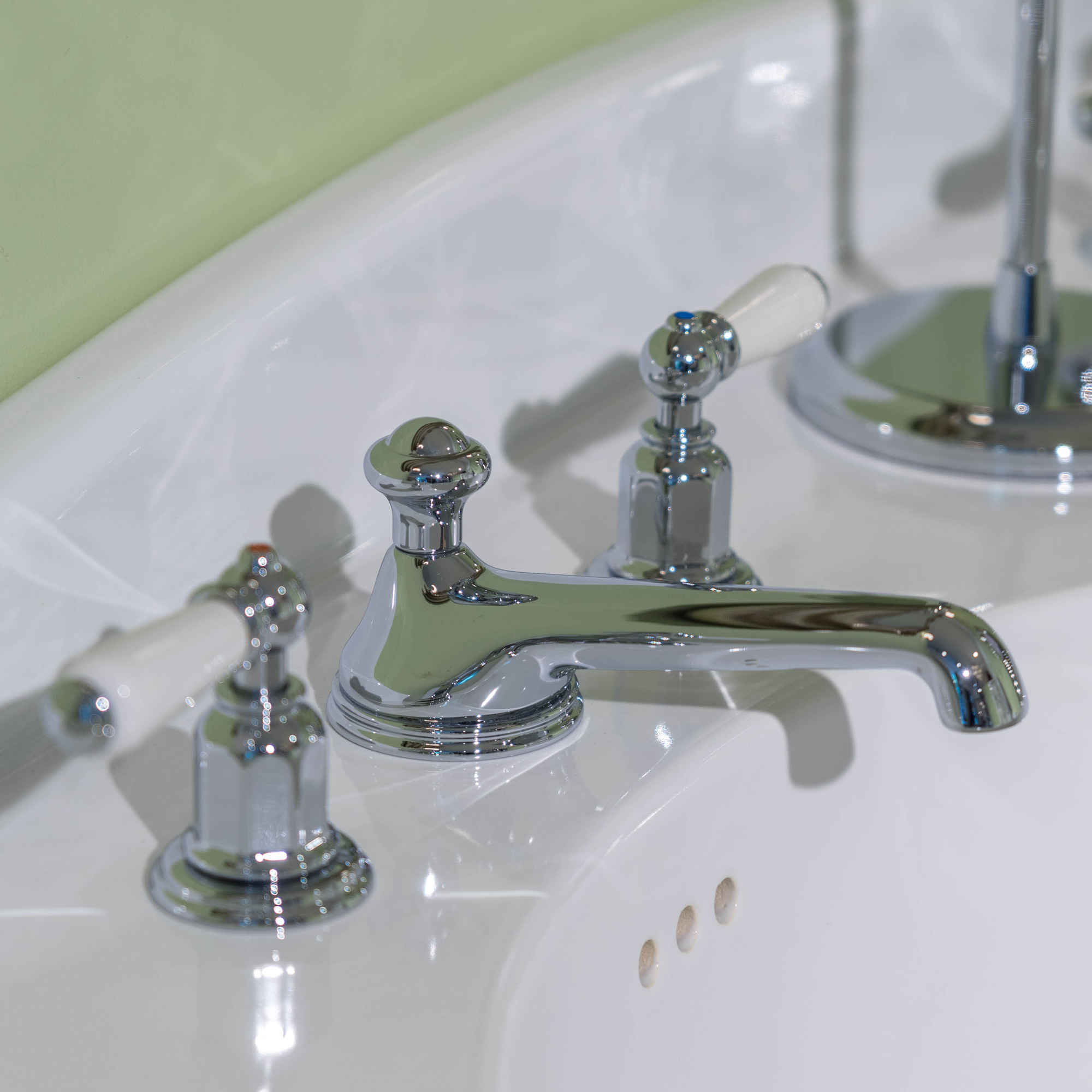 Traditional bathrooms РЫЧАГ для раковины смеситель на 3 отверстия Pr3705/nk  - Вид №1